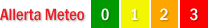 Allerta Meteo Legenda: 0 verde, 1 giallo, 2 arancione, 3 rosso