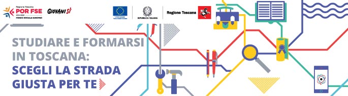 Logo Regione Toscana "Scegli la strada giusta per te"
