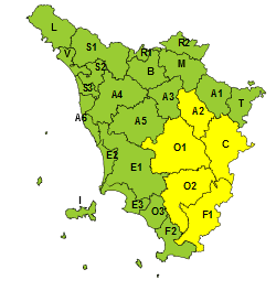 Maltempo, codice giallo fino alle 22 di martedì 13 per temporali ...