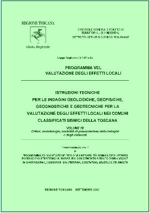 Istruzioni tecniche per le indagini VEL - copertina del volume