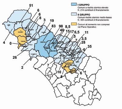 Edificio danneggiato dal terremoto dell'Umbria nel 1997