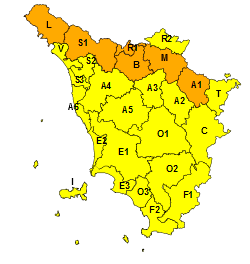 Pioggia e temporali: codice arancione fino a venerdì nel Nord della Toscana