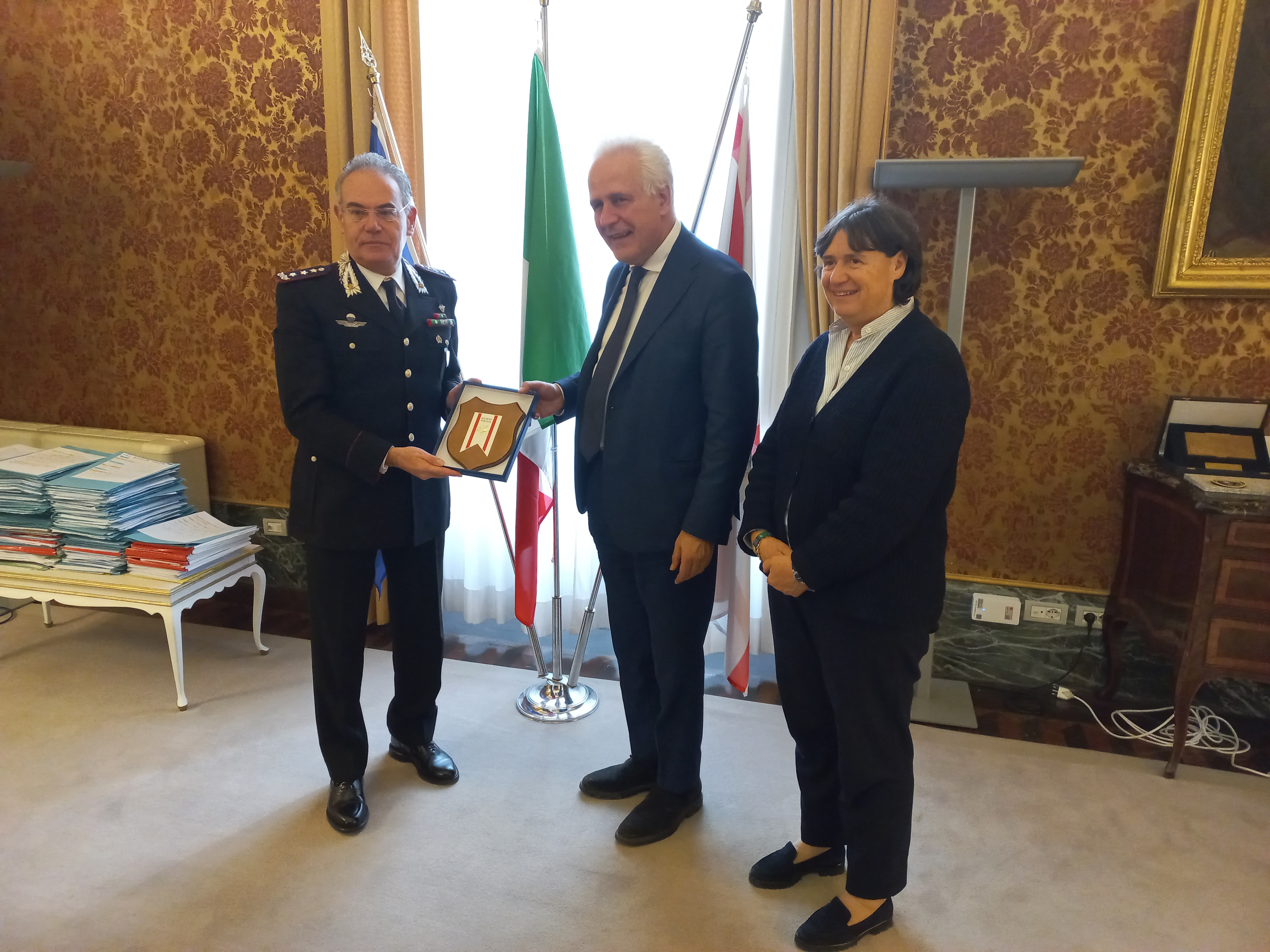 Il presidente Giani e la vice presidente Saccardi hanno incontrato il generale Rispoli