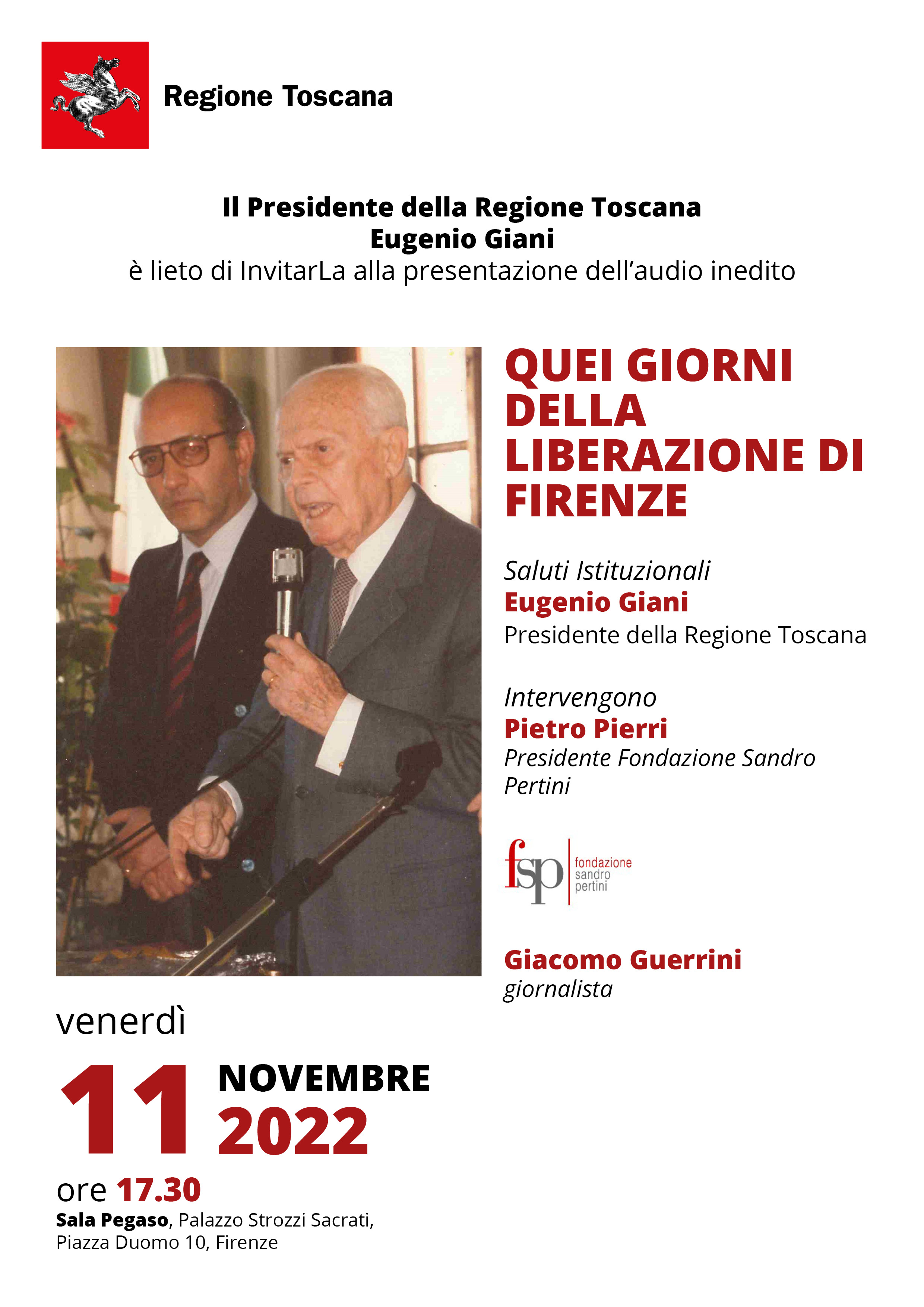 I giorni della liberazione di Firenze nella testimonianza di Sandro Pertini