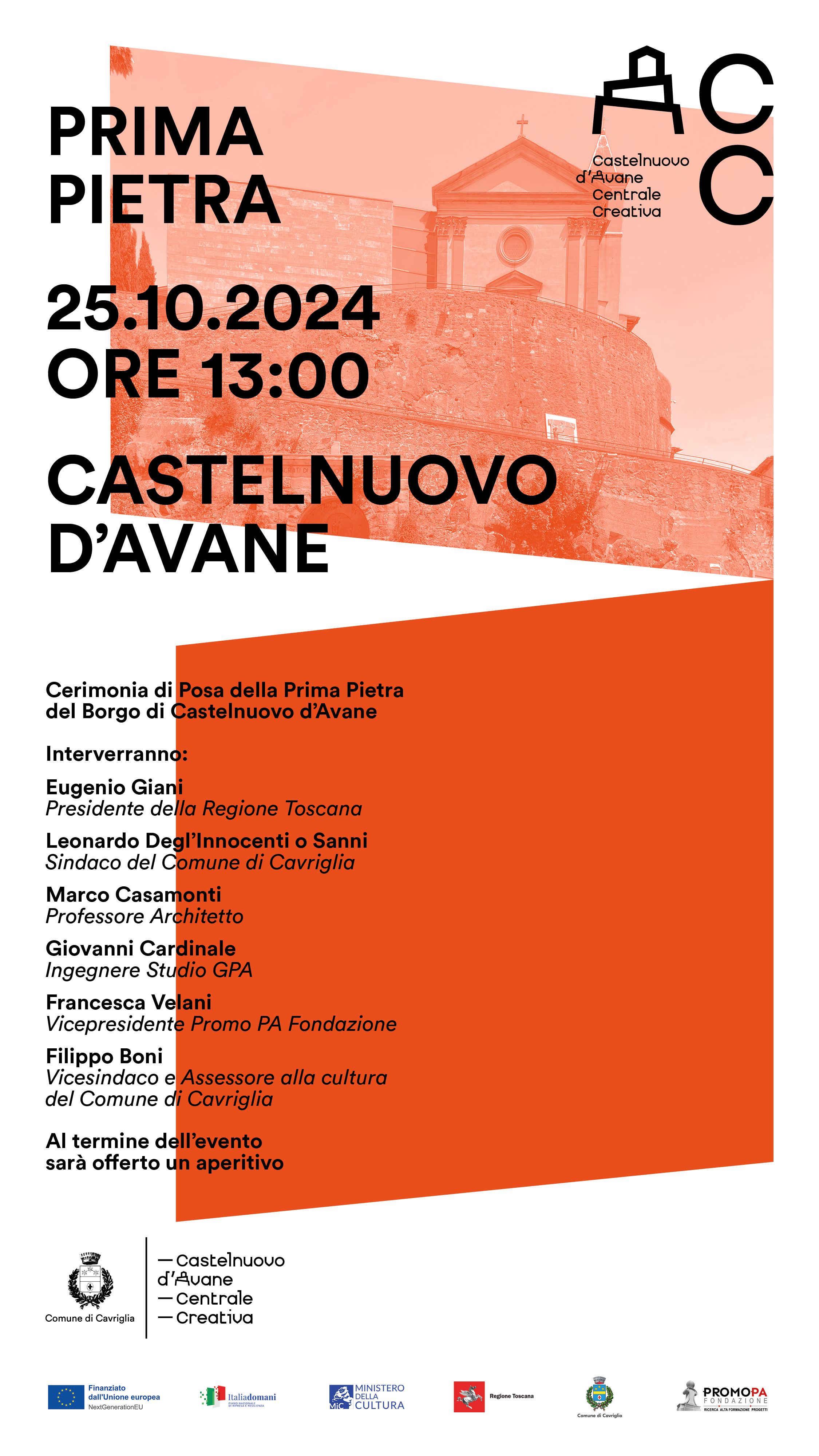 Castelnuovo d’Avane, venerdì 25 il via ai lavori nel Borgo