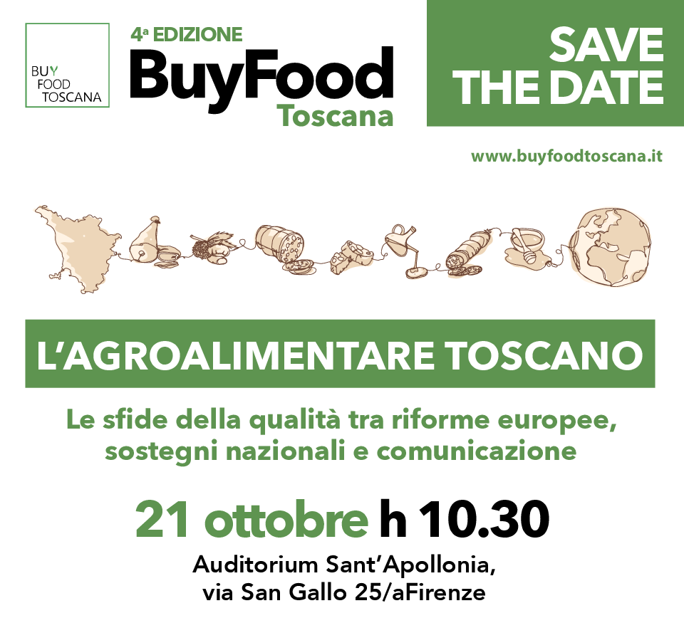 BuyFood Toscana, venerdì 21 ottobre Saccardi all'evento conclusivo in Sant'Apollonia