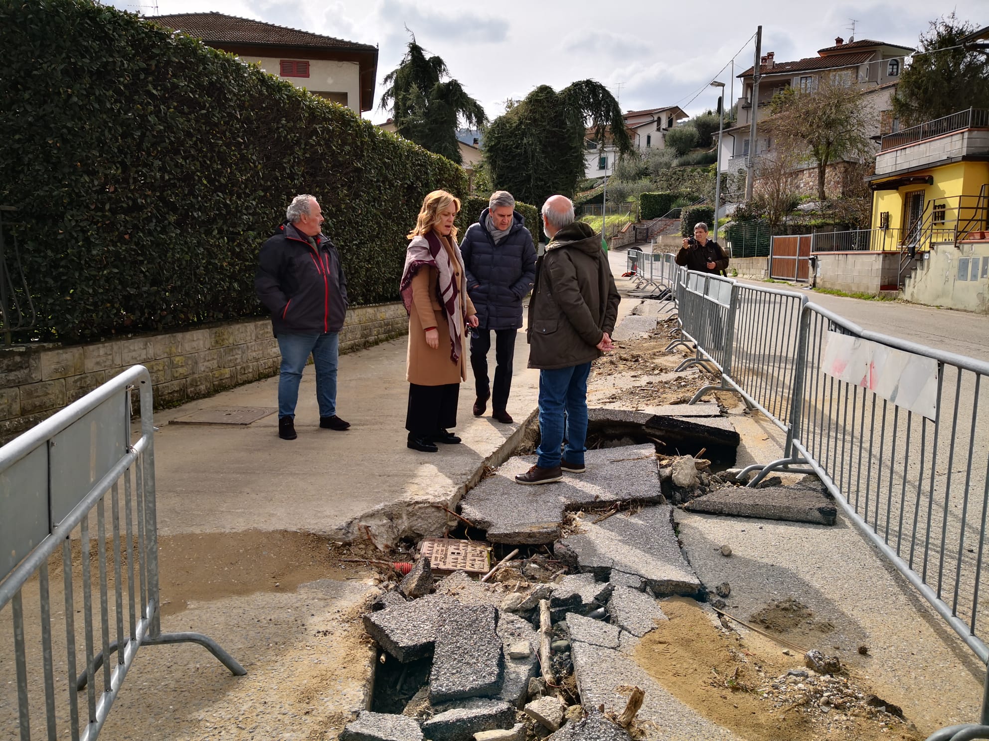 Sopralluogo a Serravalle P.se sul Rio Casale, Fratoni: “Così interveniamo per garantire sicurezza”