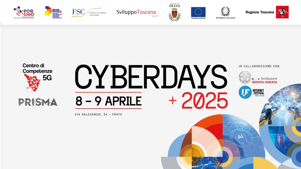 Nuove tecnologie, l’8 e 9 aprile a Prato la seconda edizione di ‘Cyberdays’