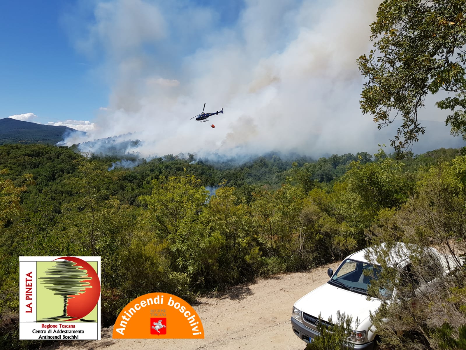 Immagine Civitella, il forte vento alimenta le fiamme: bruciati oltre 50 ettari 