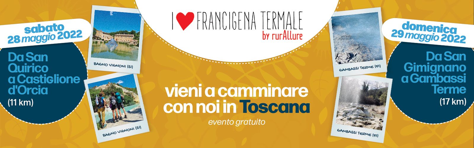 RurAllure, due giorni in cammino lungo la Via Francigena termale
