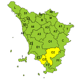 Maltempo, codice giallo fino a mercoledì 7 nel bacino dell’Ombrone ...