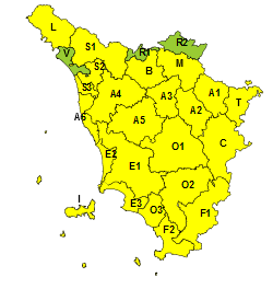 Codice giallo per vento per martedì 28 febbraio