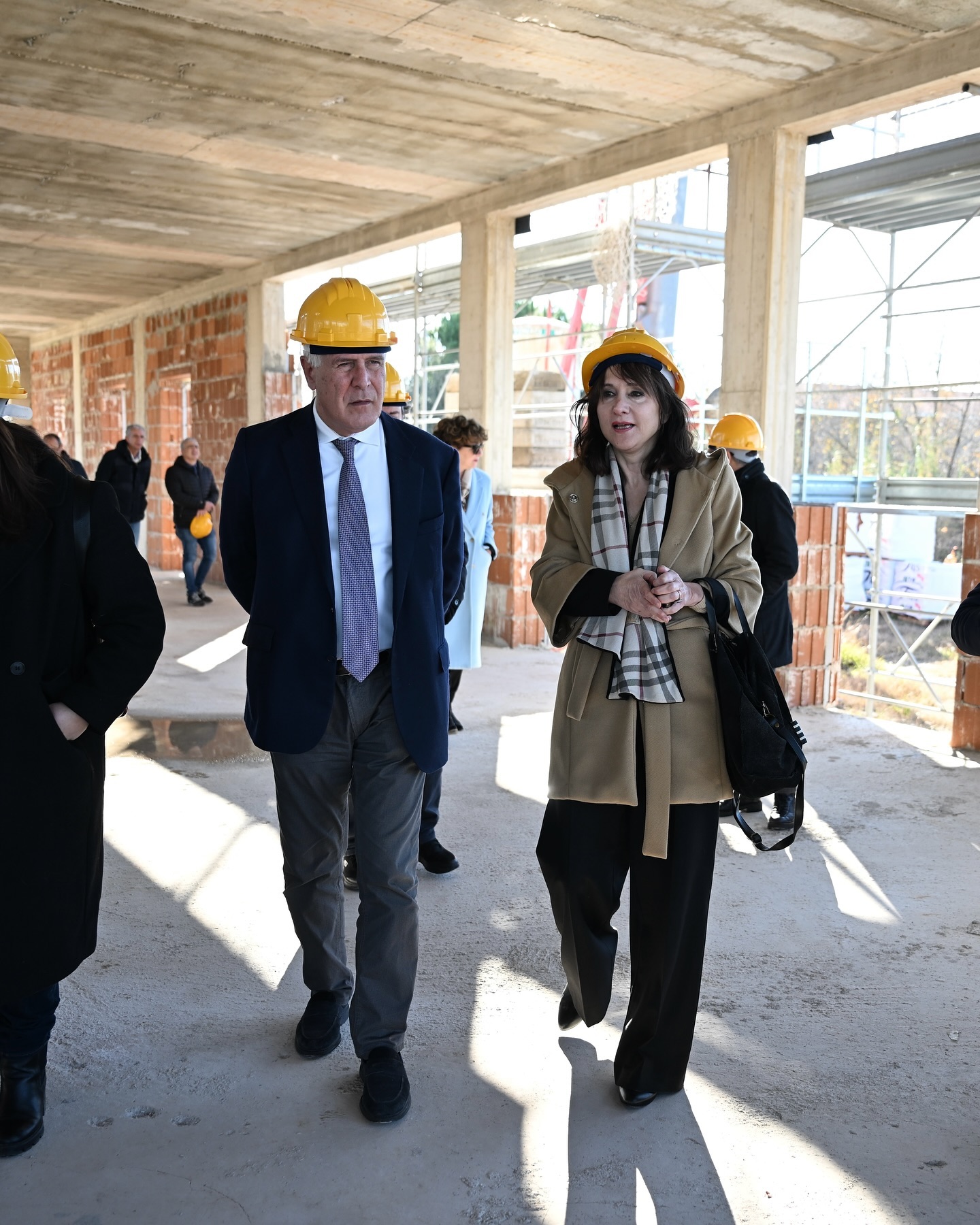 Il presidente Giani in visita al cantiere della nuova Casa di Comunità di Collesalvetti