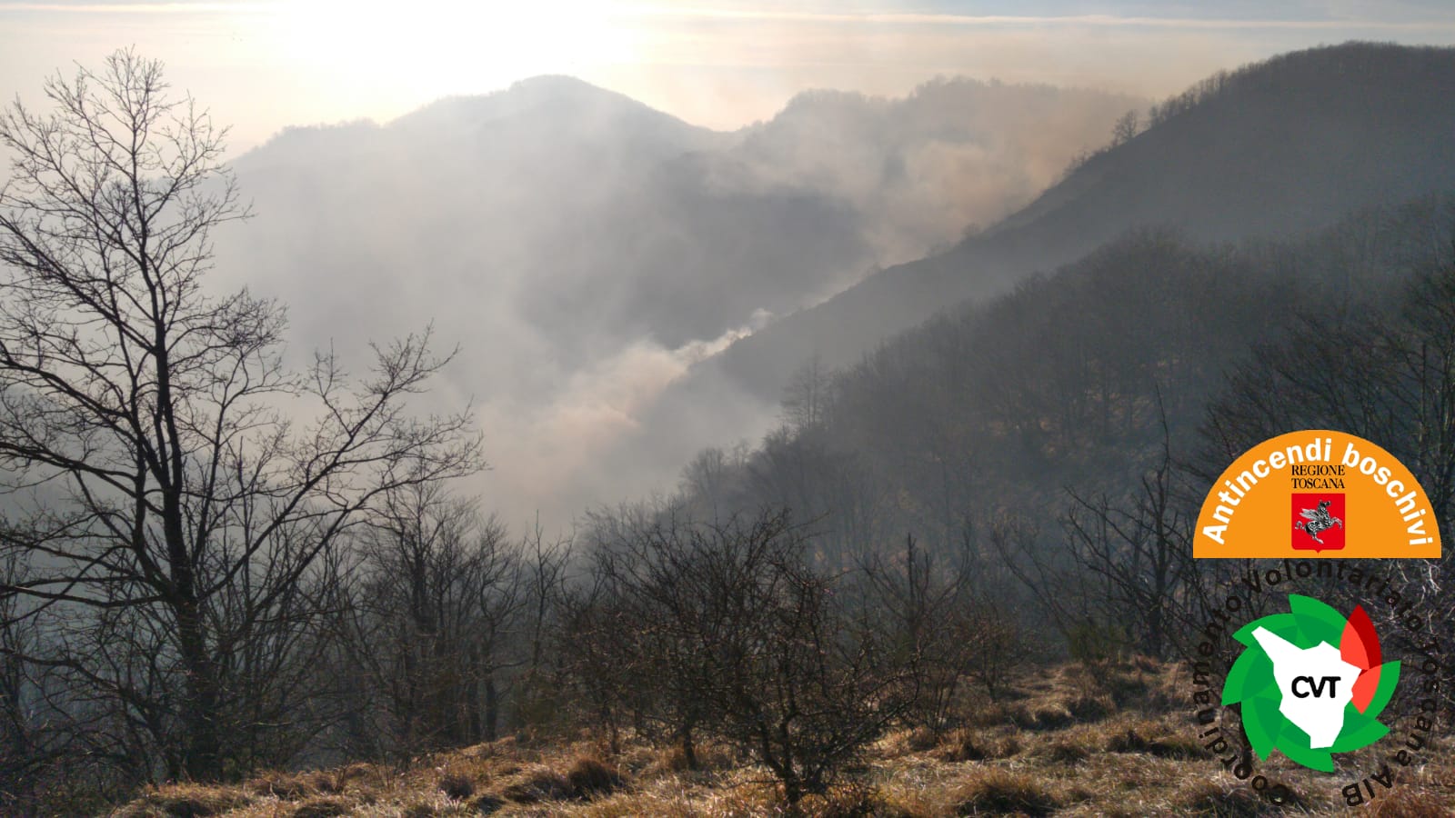 Incendi, rogo in località Monte Giuvigiana in Mugello