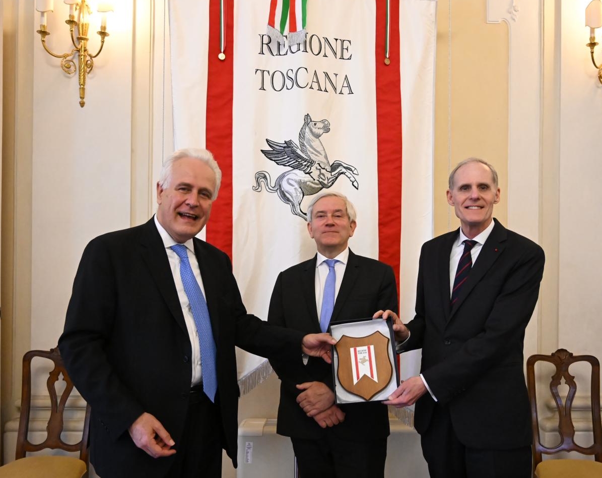 Giani incontra l'ambasciatore francese e il nuovo console generale di Firenze