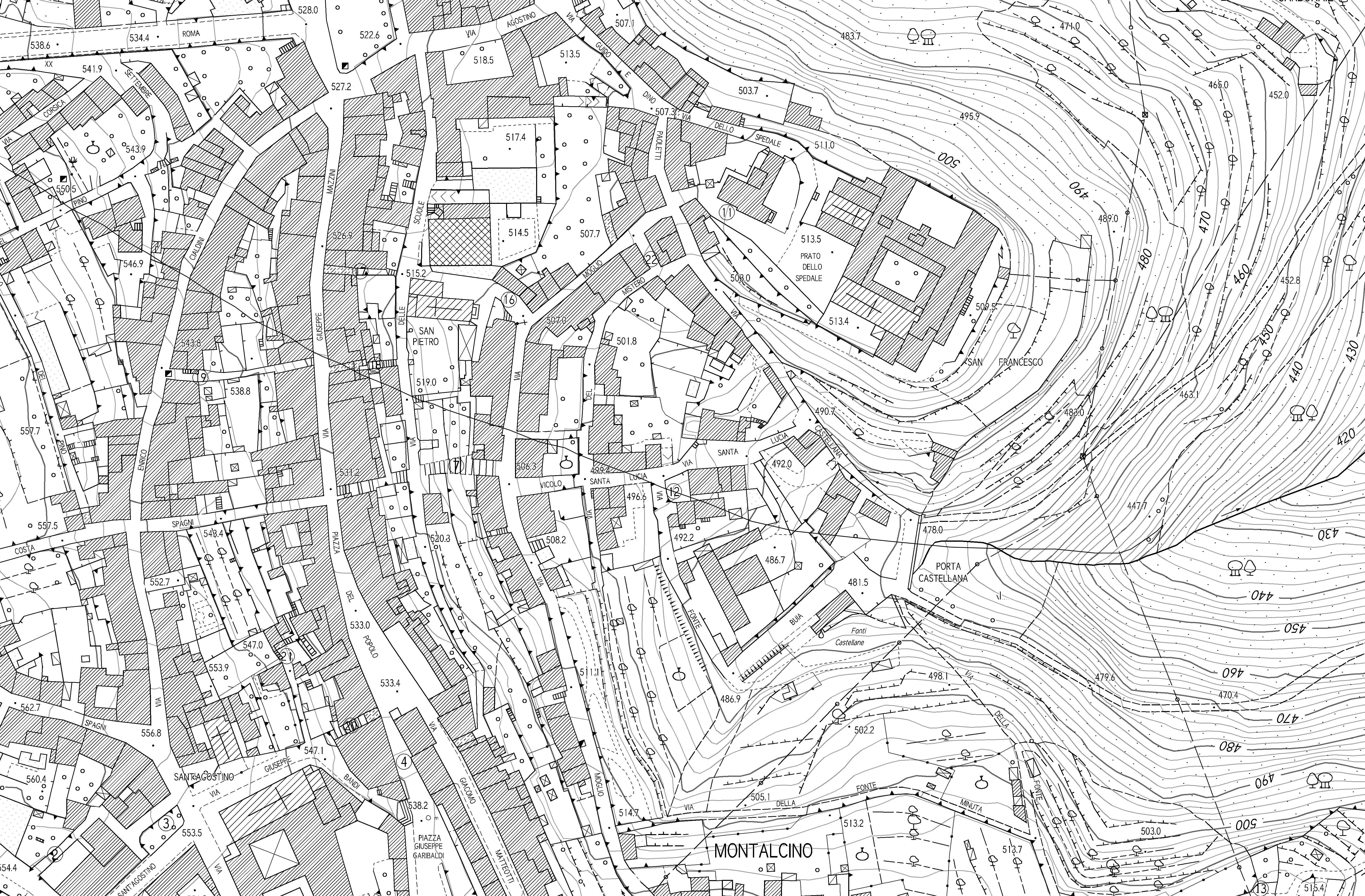 Cartografia, online ultimo aggiornamento per 16 comuni in provincia di Gr e Si