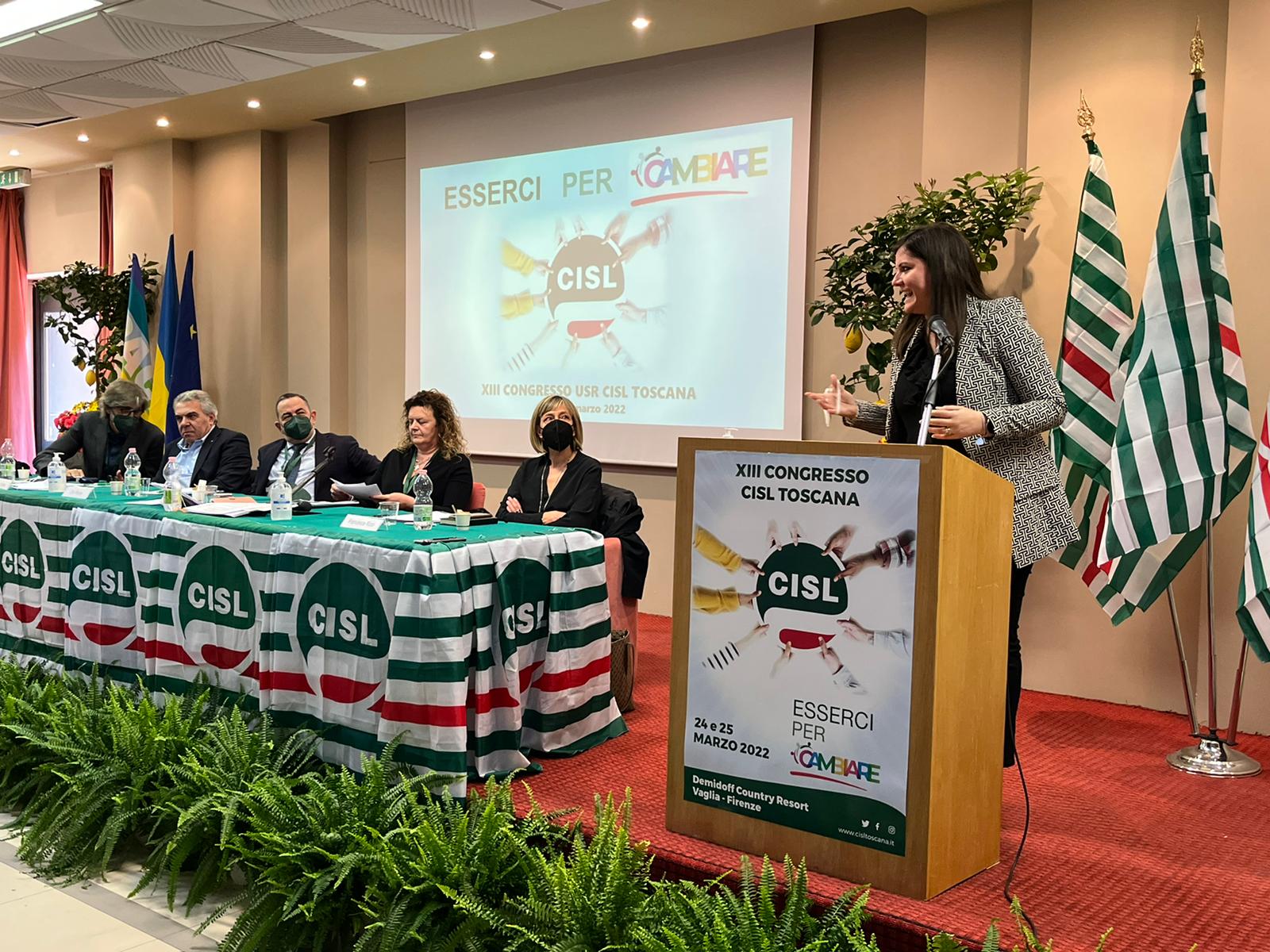 Nardini a congresso Cisl: “Con sindacati confronto sempre proficuo, orientato verso diritti”