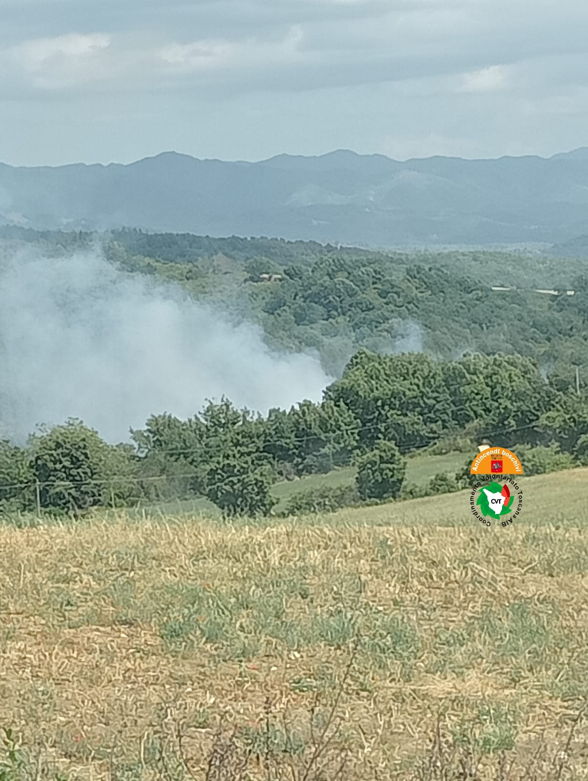 Incendio nell'area di pregio di Panna a Barberino di Mugello