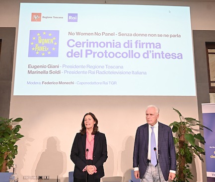 “No Women no Panel”: Regione Toscana aderisce a campagna Rai su parità di genere