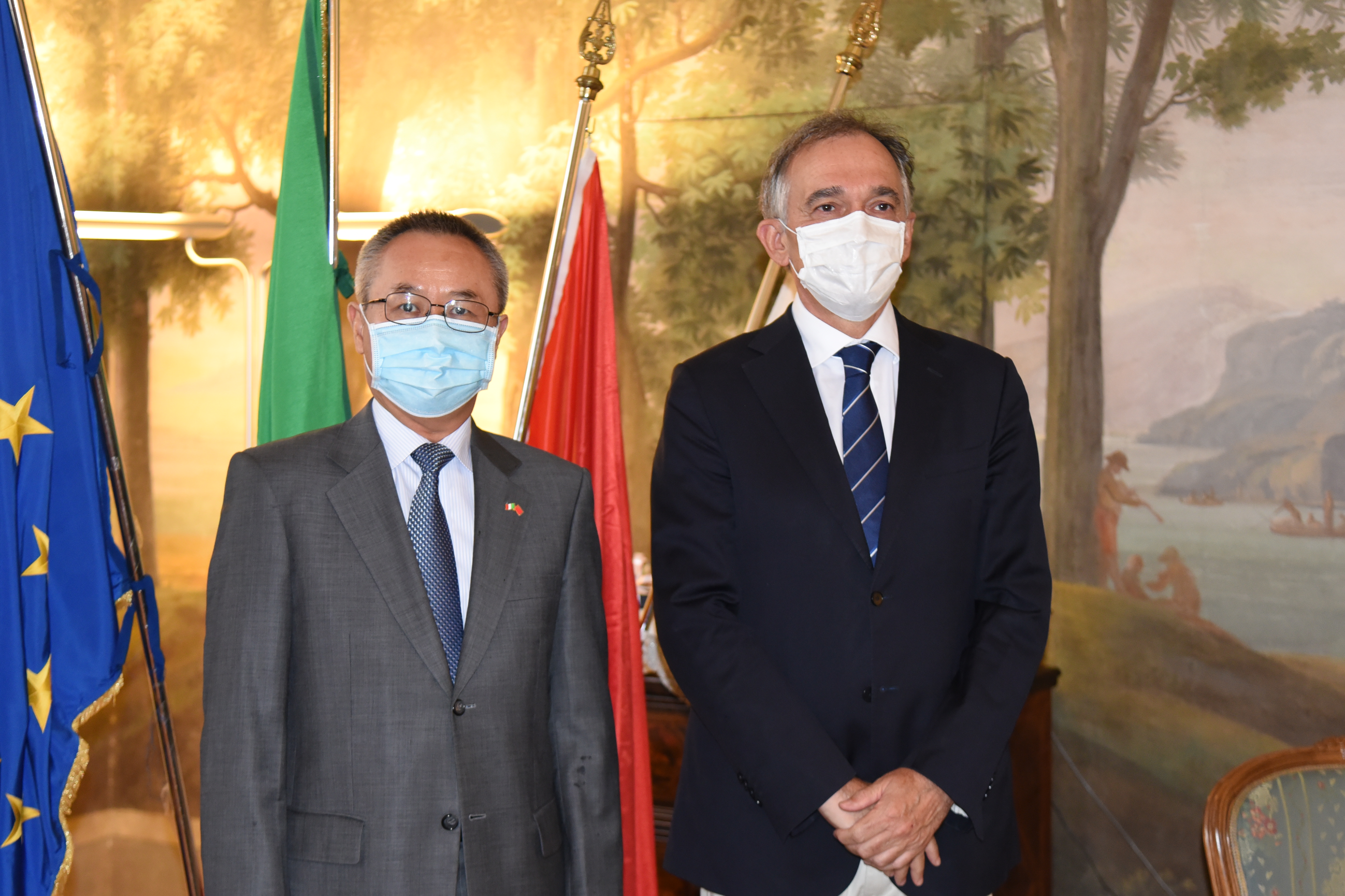 Il presidente Rossi incontra l'ambasciatore cinese Li Junhua