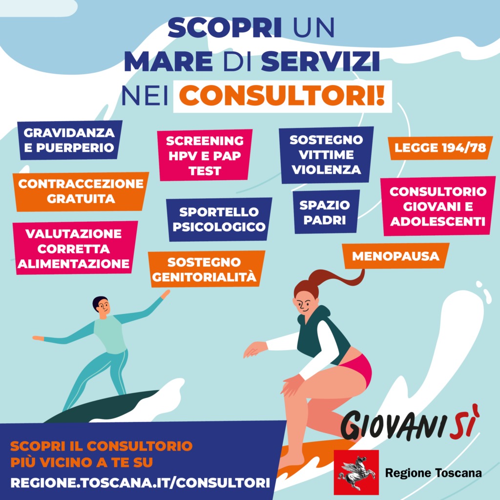 Giovanisì, al via una campagna social per promuovere i servizi dei consultori