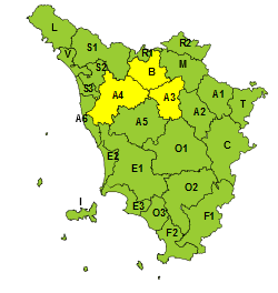 Vento, codice giallo per venerdì 18 marzo su alcune zone della Toscana