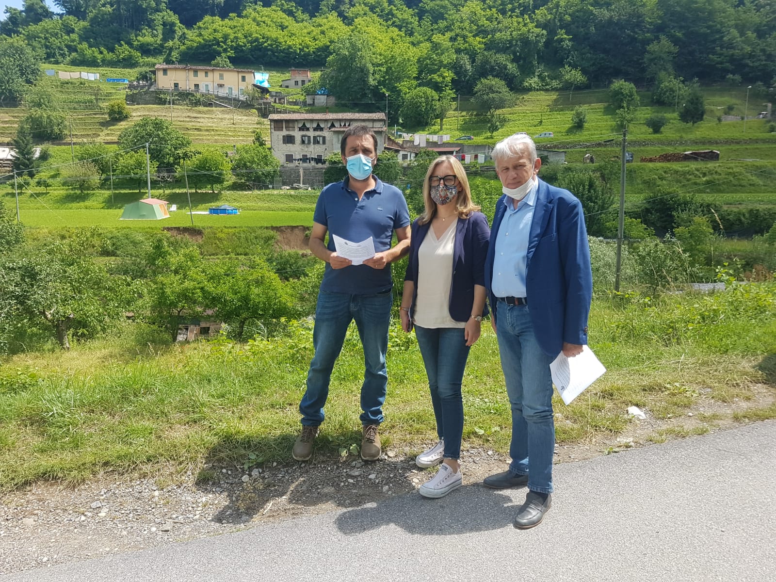 Media valle del Serchio, sopralluogo di Remaschi e Fratoni nelle zone colpite dal nubifragio