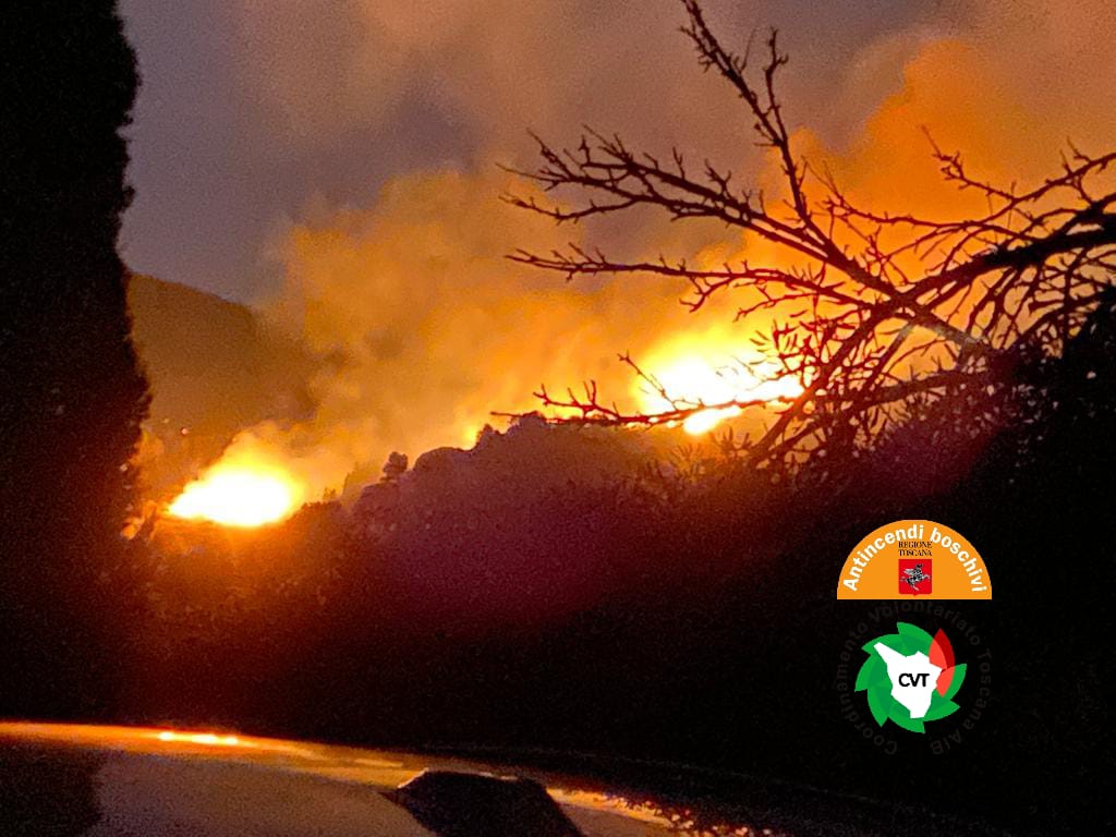 Incendio a San Felo (Rio nell'Elba). Fiamme sotto controllo, circa 700 gli evacuati