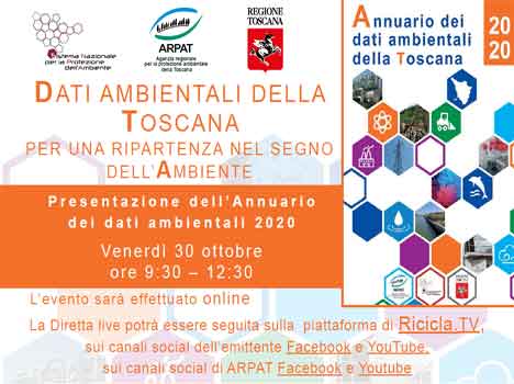 Annuario Arpat 2020, venerdì 30 ottobre alle 9.30 presentazione in modalità online