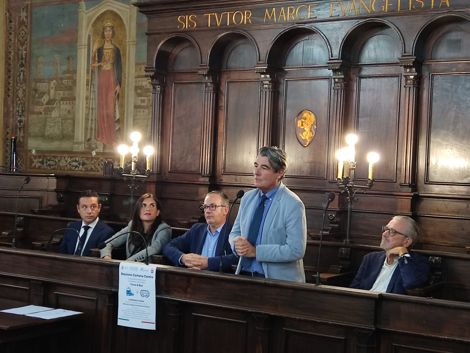 Treno+bus con un click, Baccelli a Cortona alla presentazione del nuovo servizio