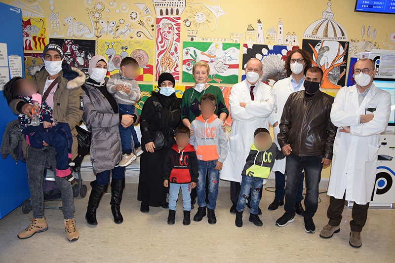 Bambini siriani presi in cura dall’Aou Senese