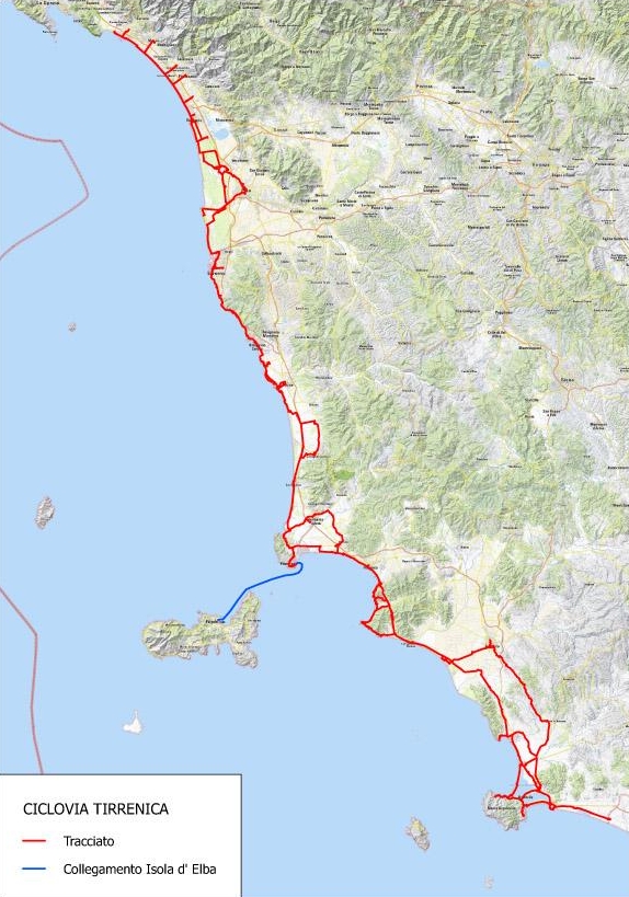 Ciclovia Tirrenica: un accordo per approvare il progetto del primo tratto toscano