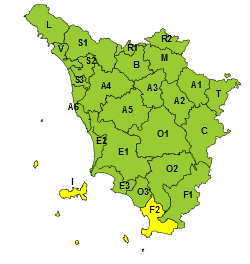 Maltempo, codice giallo per temporali forti esteso fino al pomeriggio di lunedì 10 ottobre