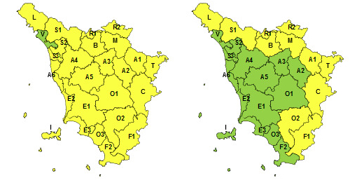 Mercoledì 1 marzo codice giallo per neve sui rilievi appenninici e vento