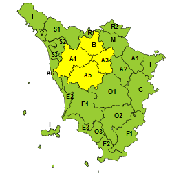 Immagine Codice giallo per vento per martedì 5 settembre. Attenzione ai possibili incendi 