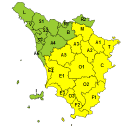 Codice giallo, ancora vento fino alla mezzanotte di oggi, lunedì 25 febbraio