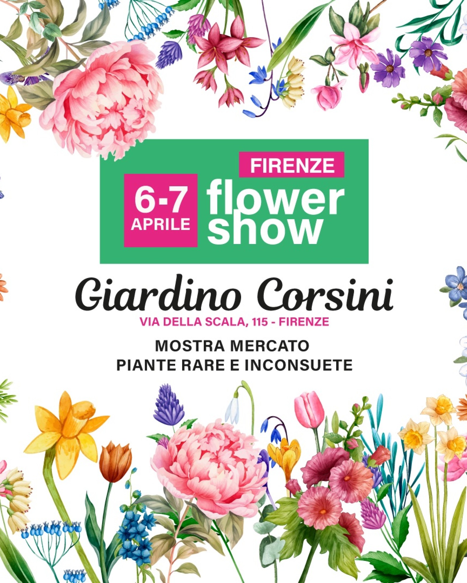 Torna Firenze Flower Show, la presentazione mercoledì 3 aprile alle ...