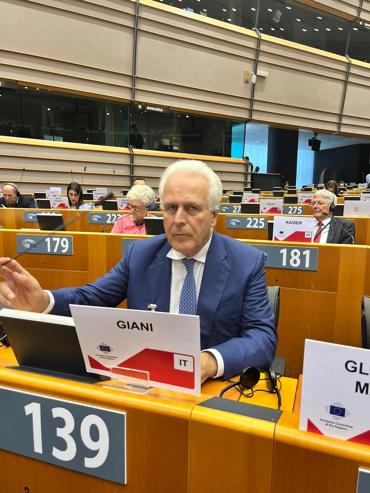 Giani a Bruxelles: