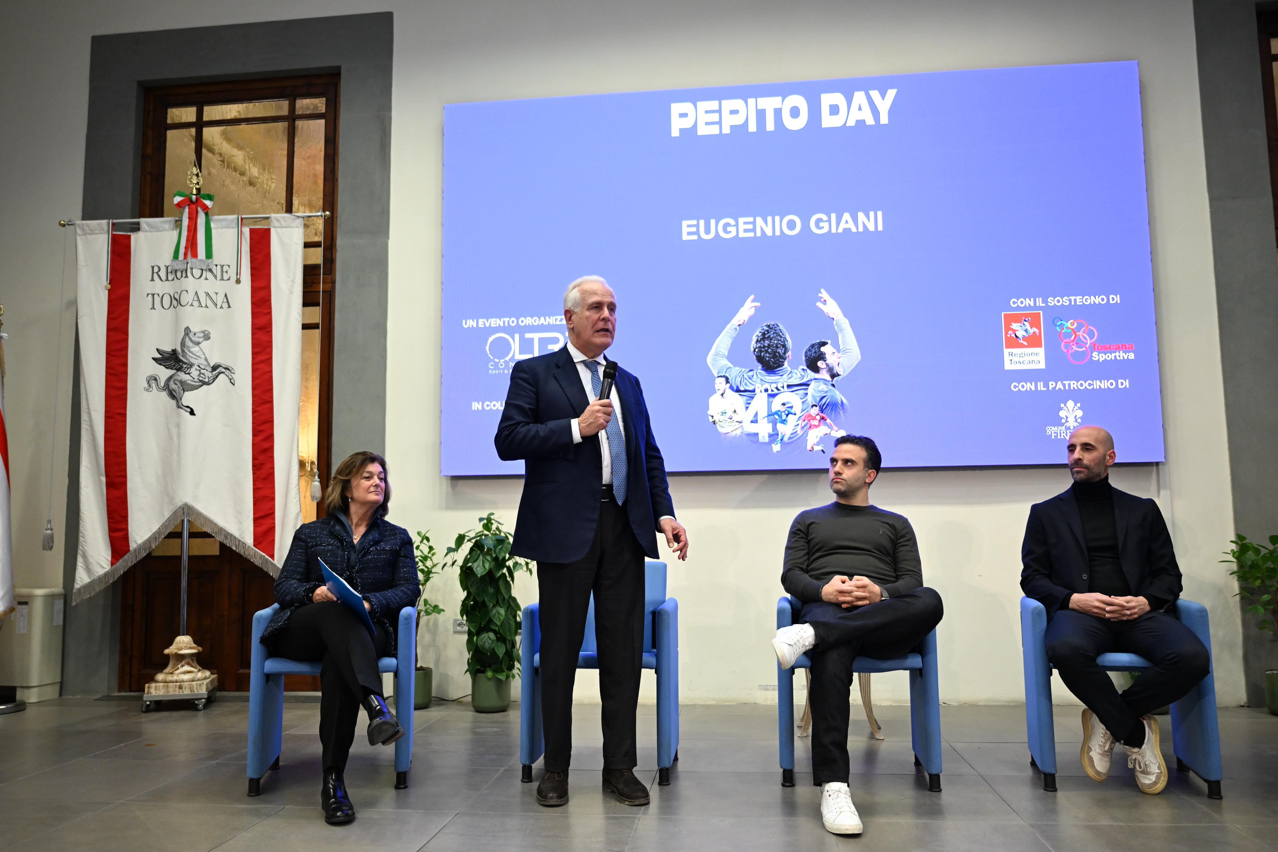 Giani alla presentazione del Pepito Day: “Impossibile dimenticare le gesta di Rossi”