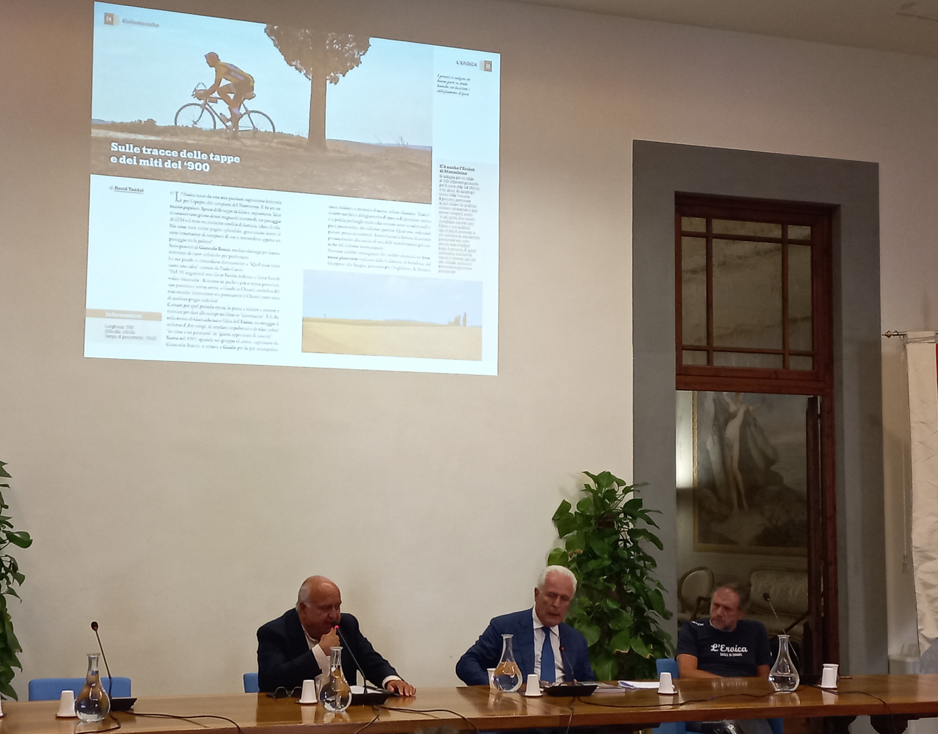 Toscana in bicicletta, Giani alla presentazione della guida di Repubblica