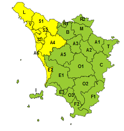 Codice giallo per piogge e temporali sul nord ovest fino alle 13 di giovedì 8 agosto