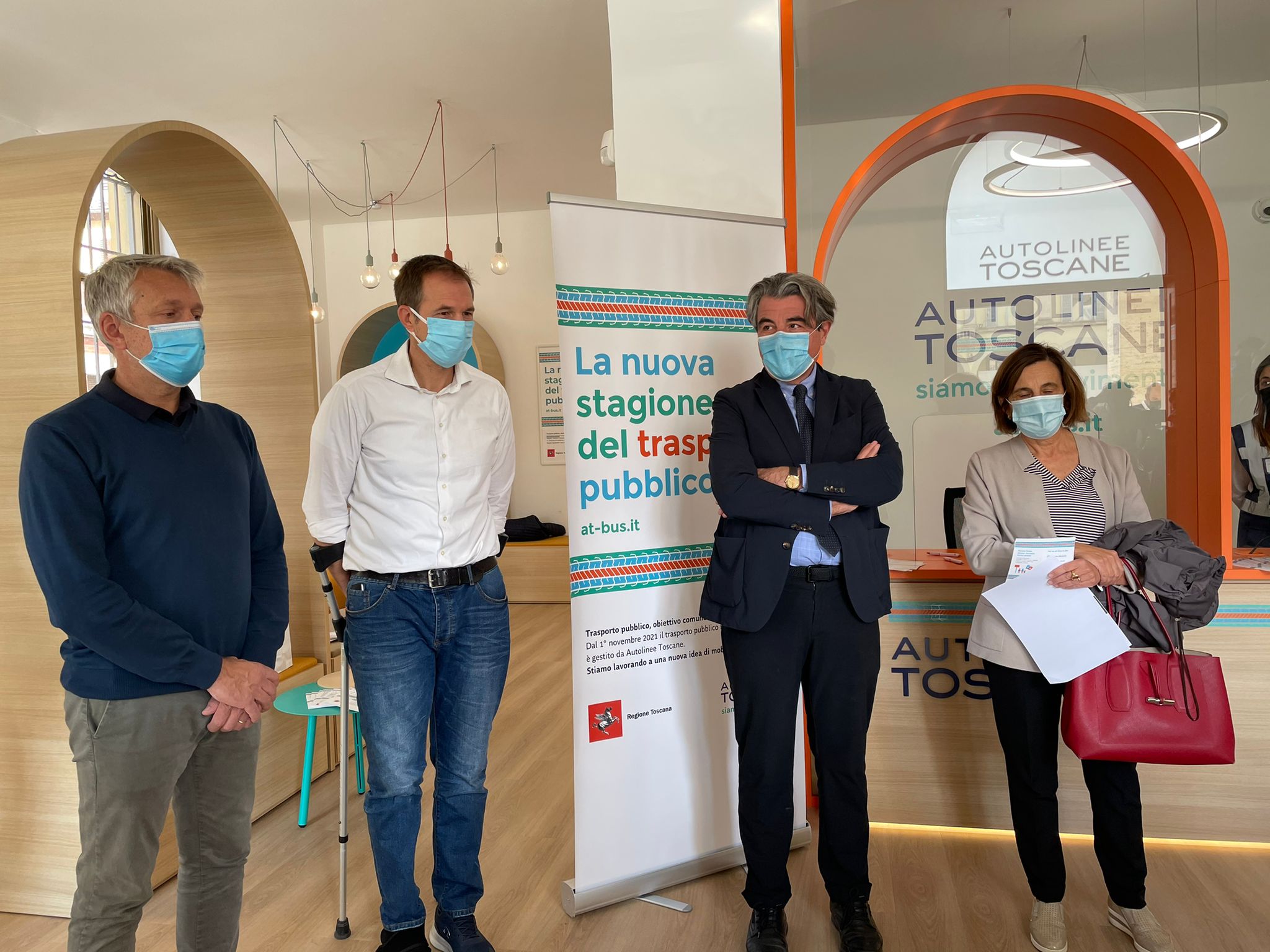 Tpl, Baccelli a Colle Val d'Elsa  inaugura la prima biglietteria di Autolinee