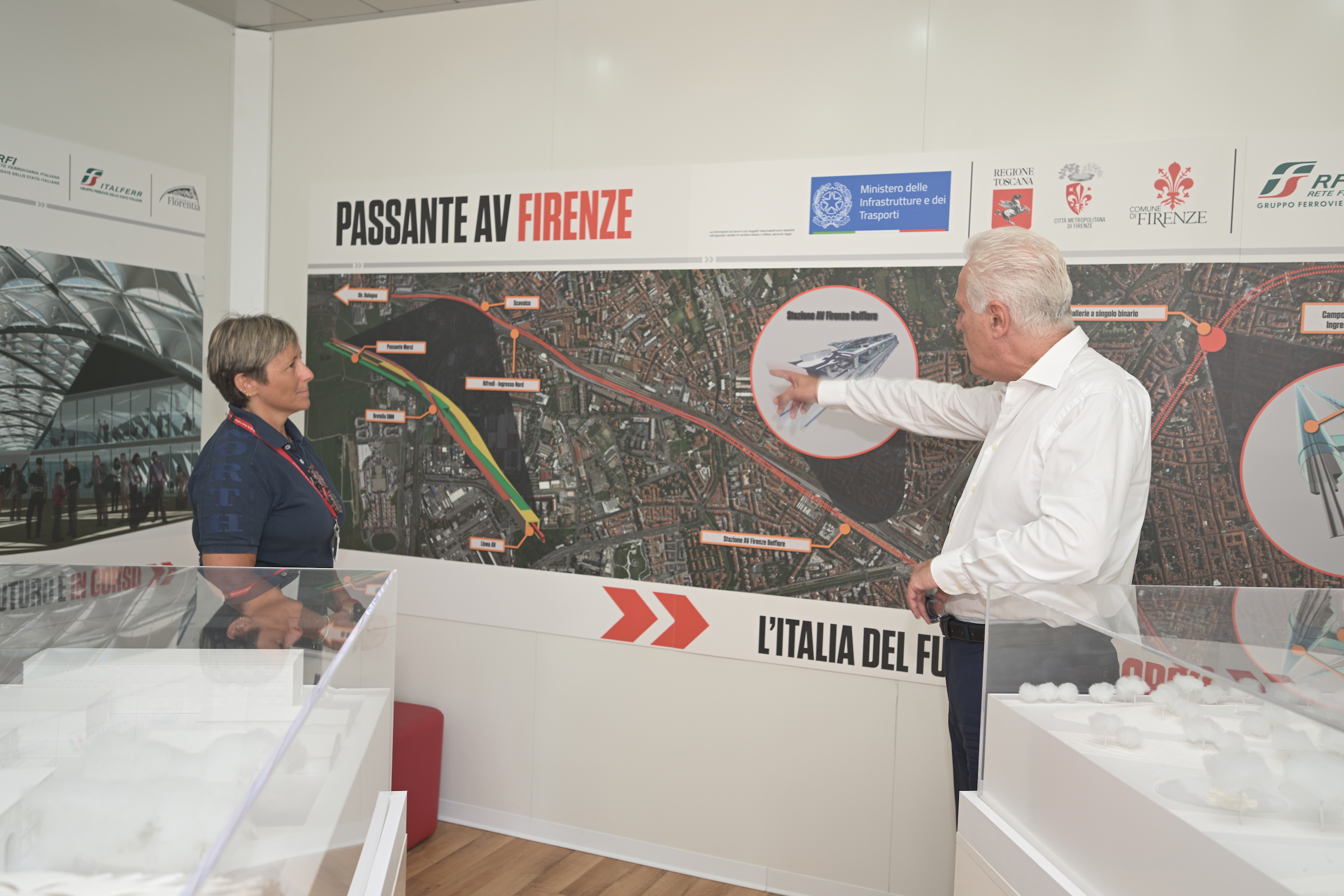 Giani al nuovo infopoint RFI sul cantiere AV, a fine luglio scavo primi 10 metri di tunnel