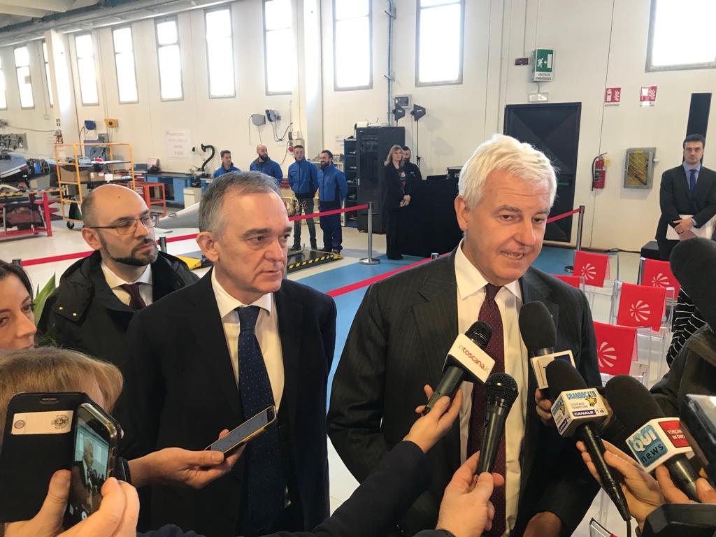 Pisa, Rossi ringrazia l'ad di Leonardo spa Alessandro Profumo