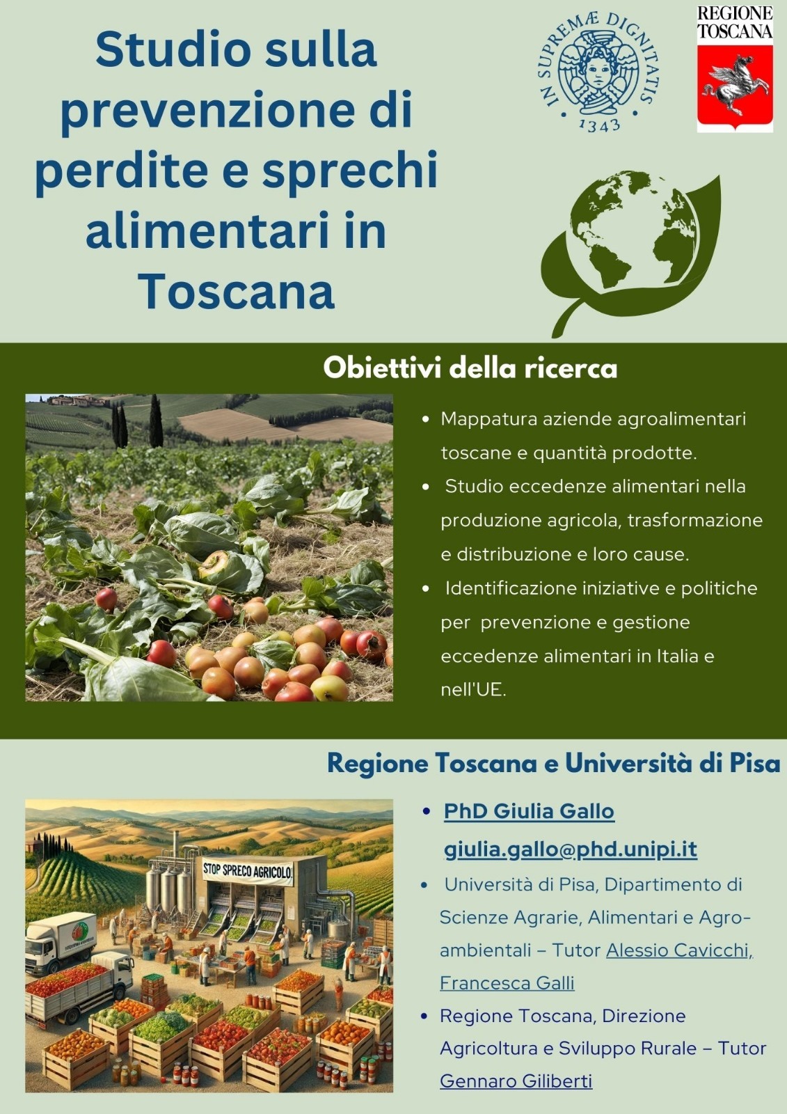Lotta allo spreco alimentare, Regione insieme a Università di Pisa