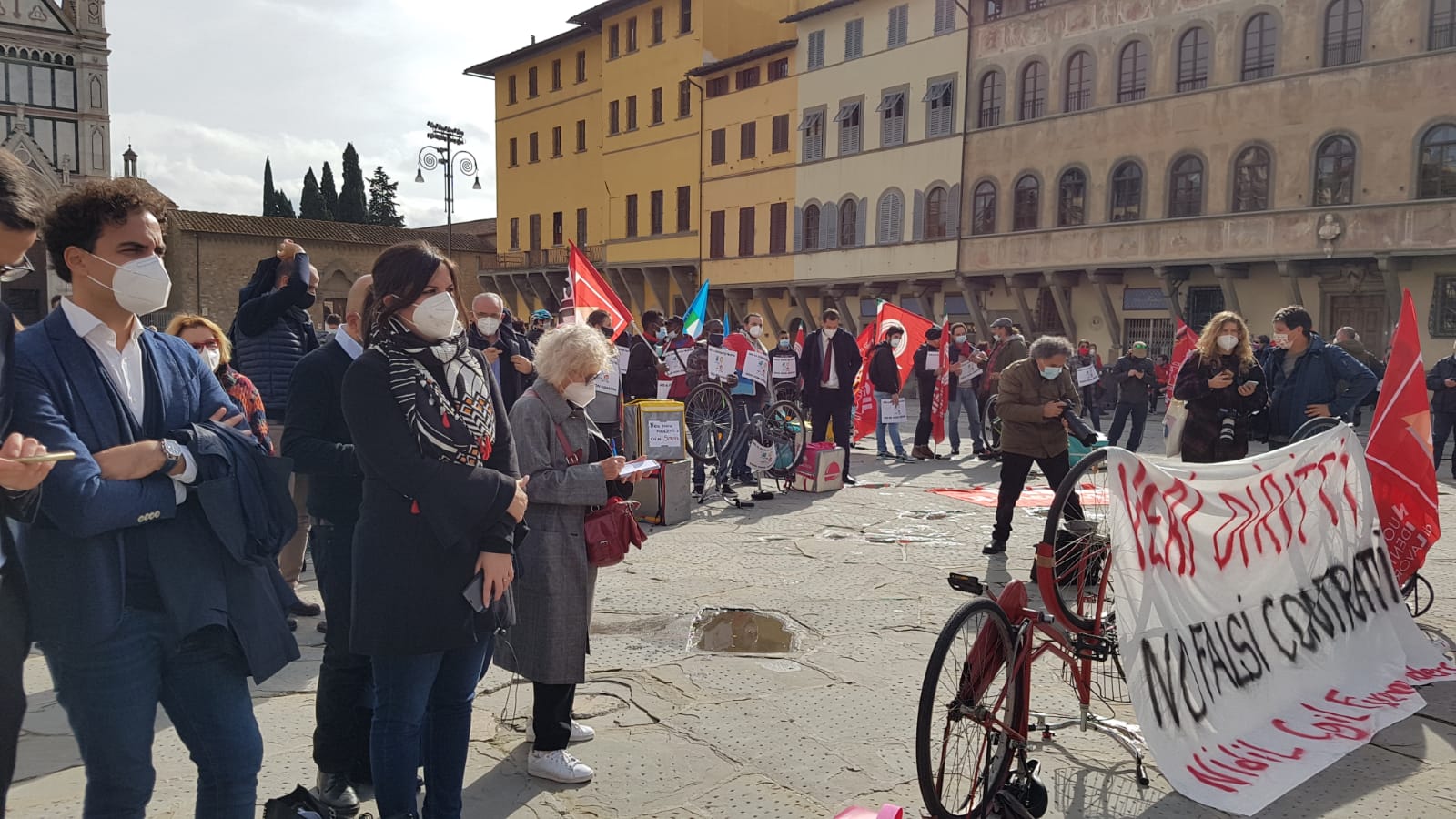 Rider oggi in piazza, l’assessora Alessandra Nardini: “Battaglia per la dignità del lavoro”