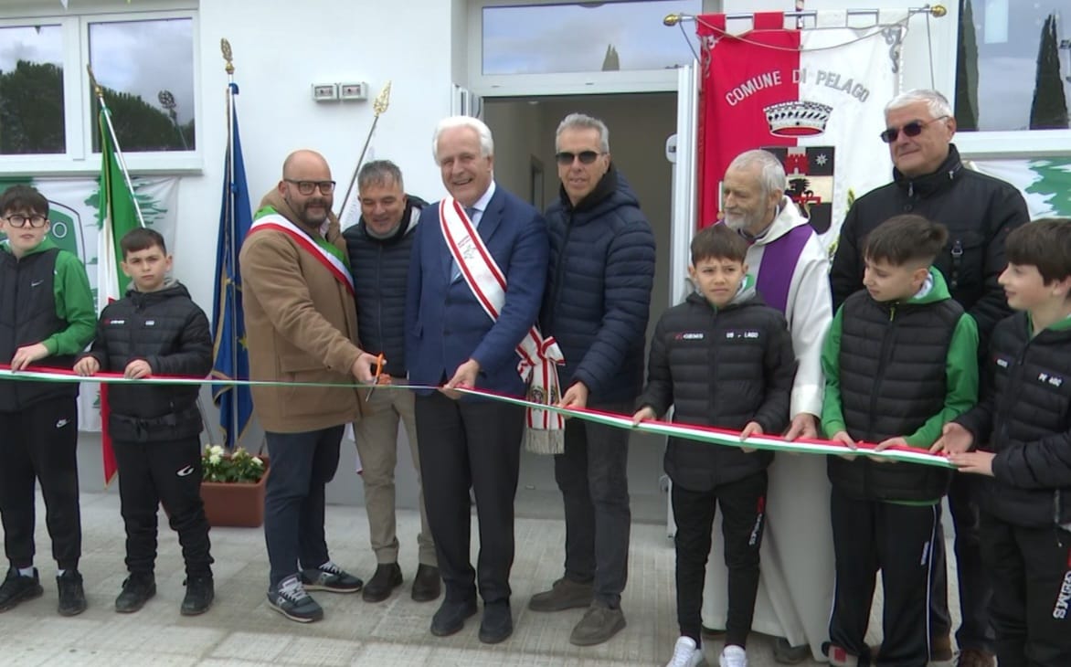 Nuove realizzazioni al campo sportivo di Pelago, Giani: “Opere importanti per la comunità”