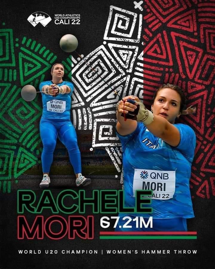 La livornese Rachele Mori oro nel lancio del martello