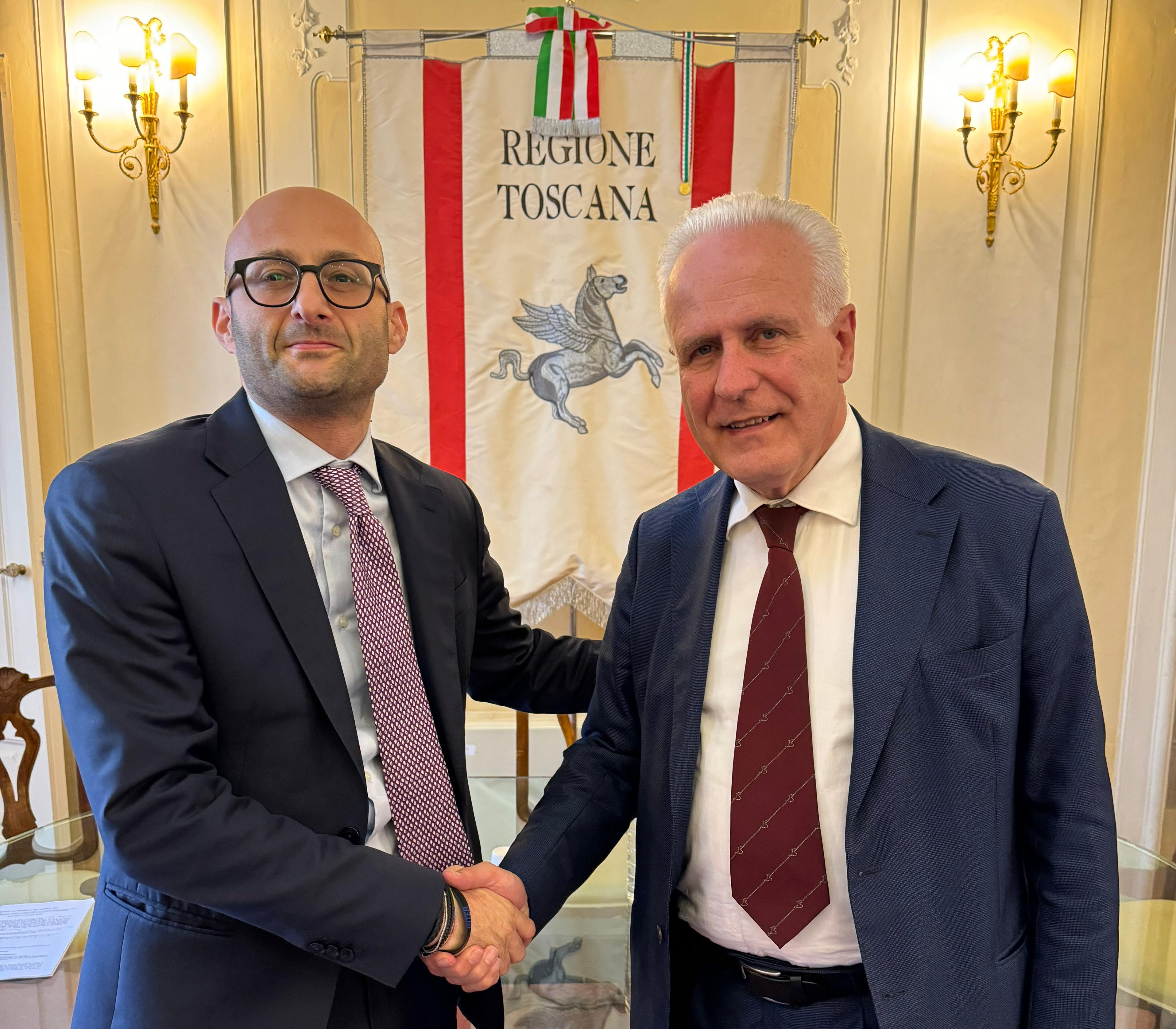 Ferrovie in Toscana, l’incontro del presidente Giani con l’ad di Rfi Strisciuglio