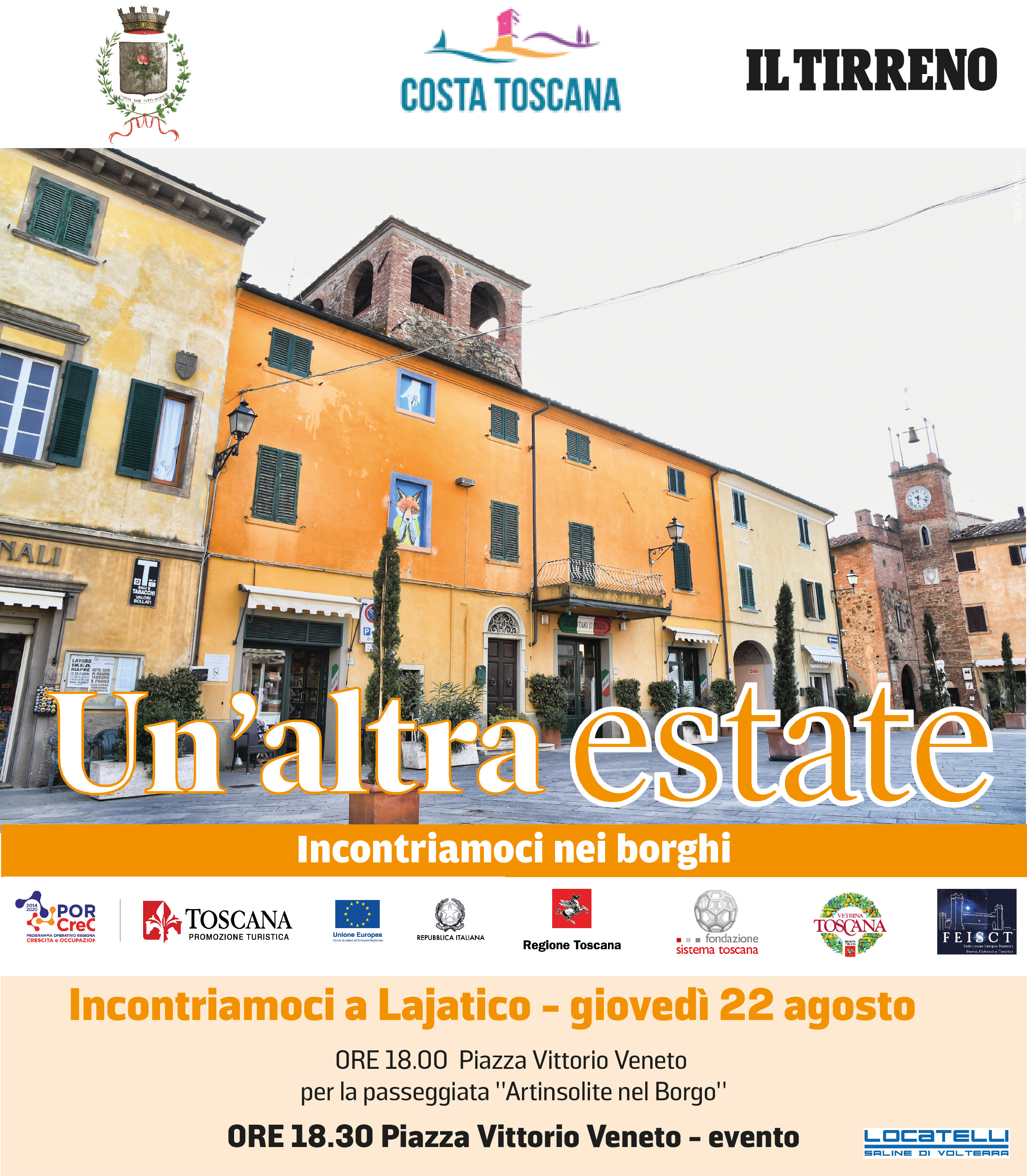 'Un'altra estate' 2019 prosegue il 22 agosto a Lajatico